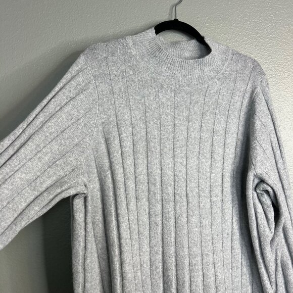 Torrid Longline Ribbed Pullover Sweater Women's 1 1X Gray - Picture 5 of 8